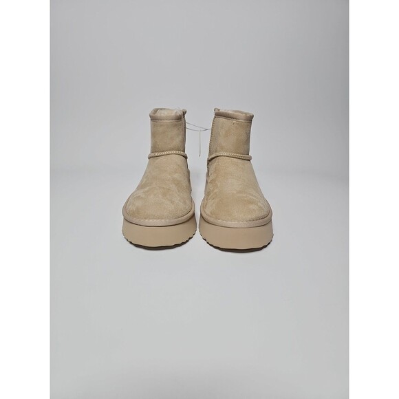 Altar'd State Mini Boots Women's 9M Suede Faux Fur Lined Tan NWT - Picture 2 of 8